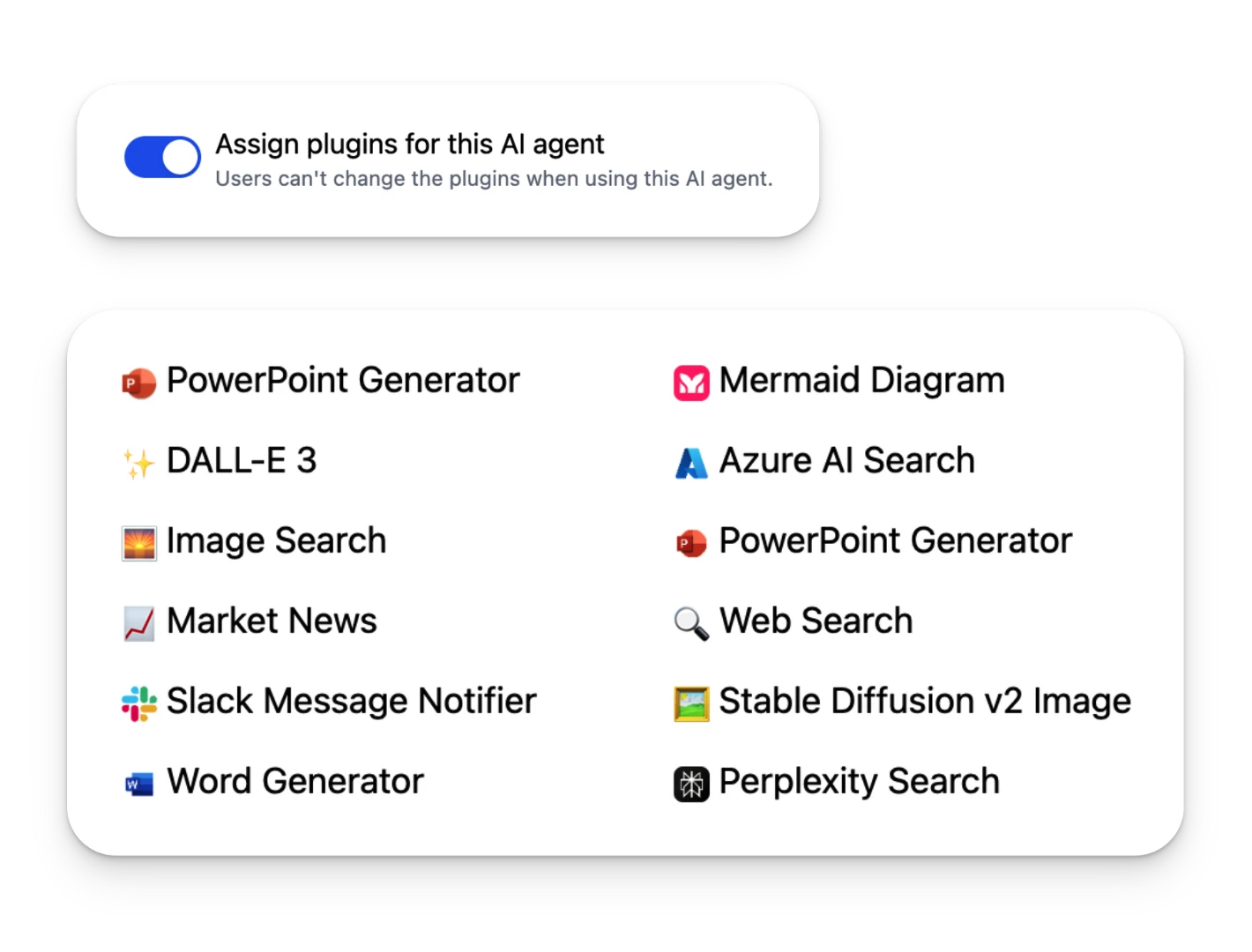 Interact with other systems via plugins